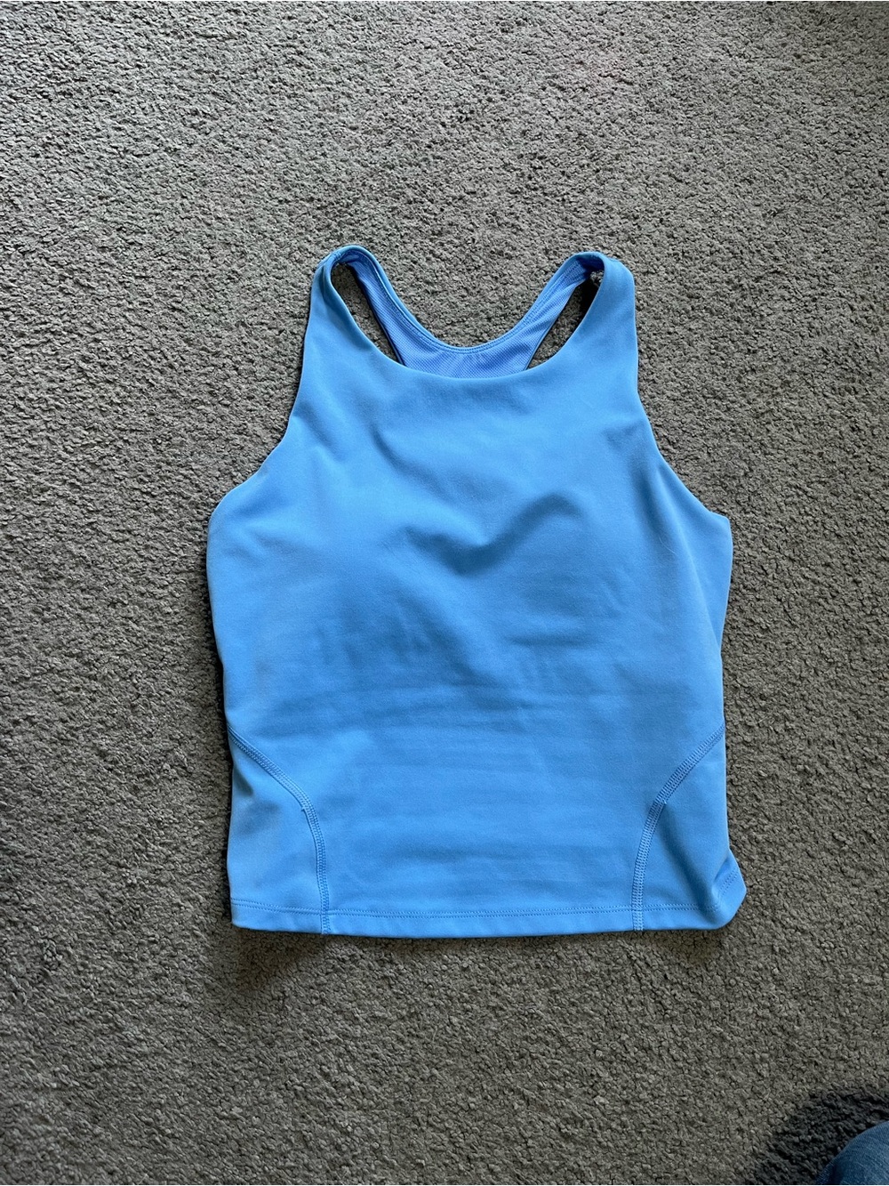 all in motion Light Blue High Neck Racerback Tank Top